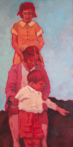 "Timelines Entwined" oil on paper 60 x 120 cm
