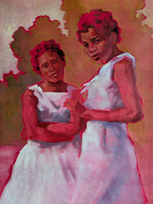 "Side by Side" oil on linen 50 x 80 cm
